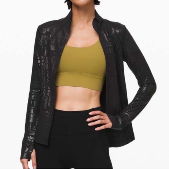 LULULEMON DEFINE JACKET 20YR FOIL MANIFESTO BLACK Spark fitted limited edition - Picture 7 of 9
